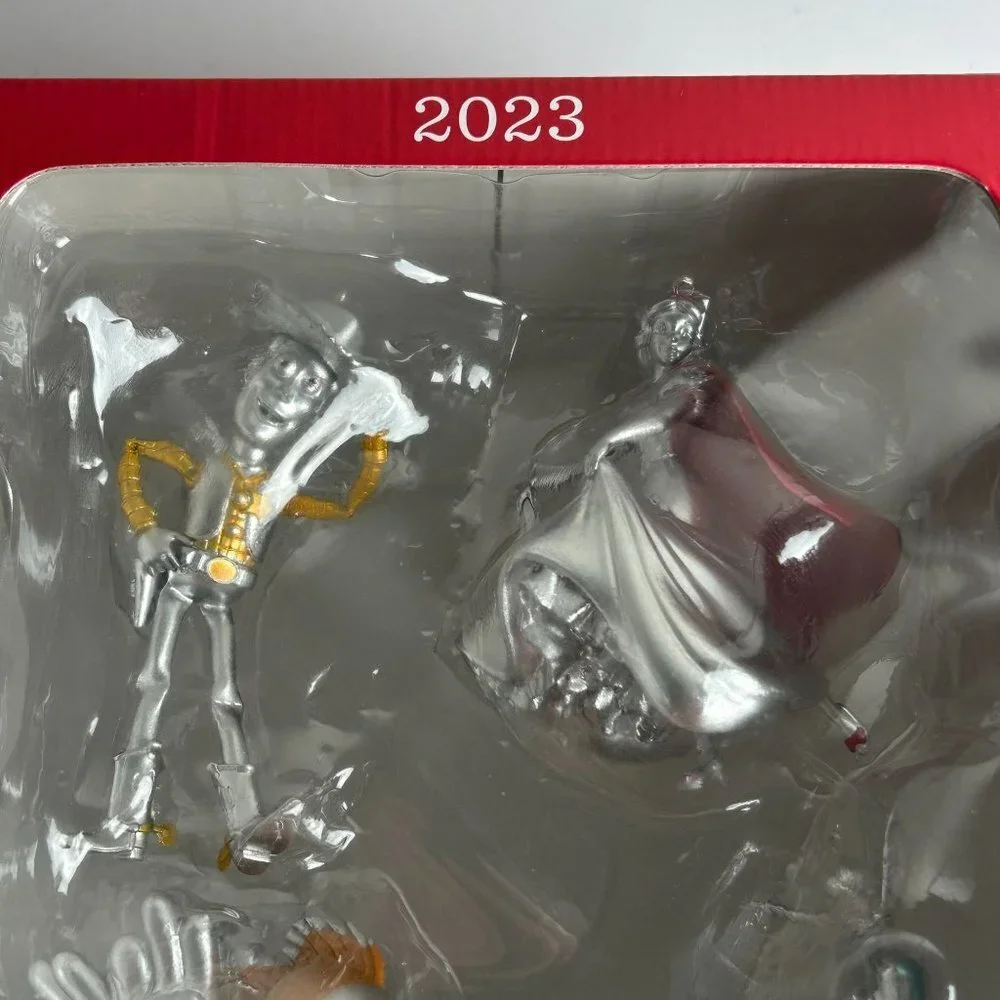 Hallmark Disney Ornaments 100 Years of Wonder Set of 4 Pixar & Princess 2023 NEW
